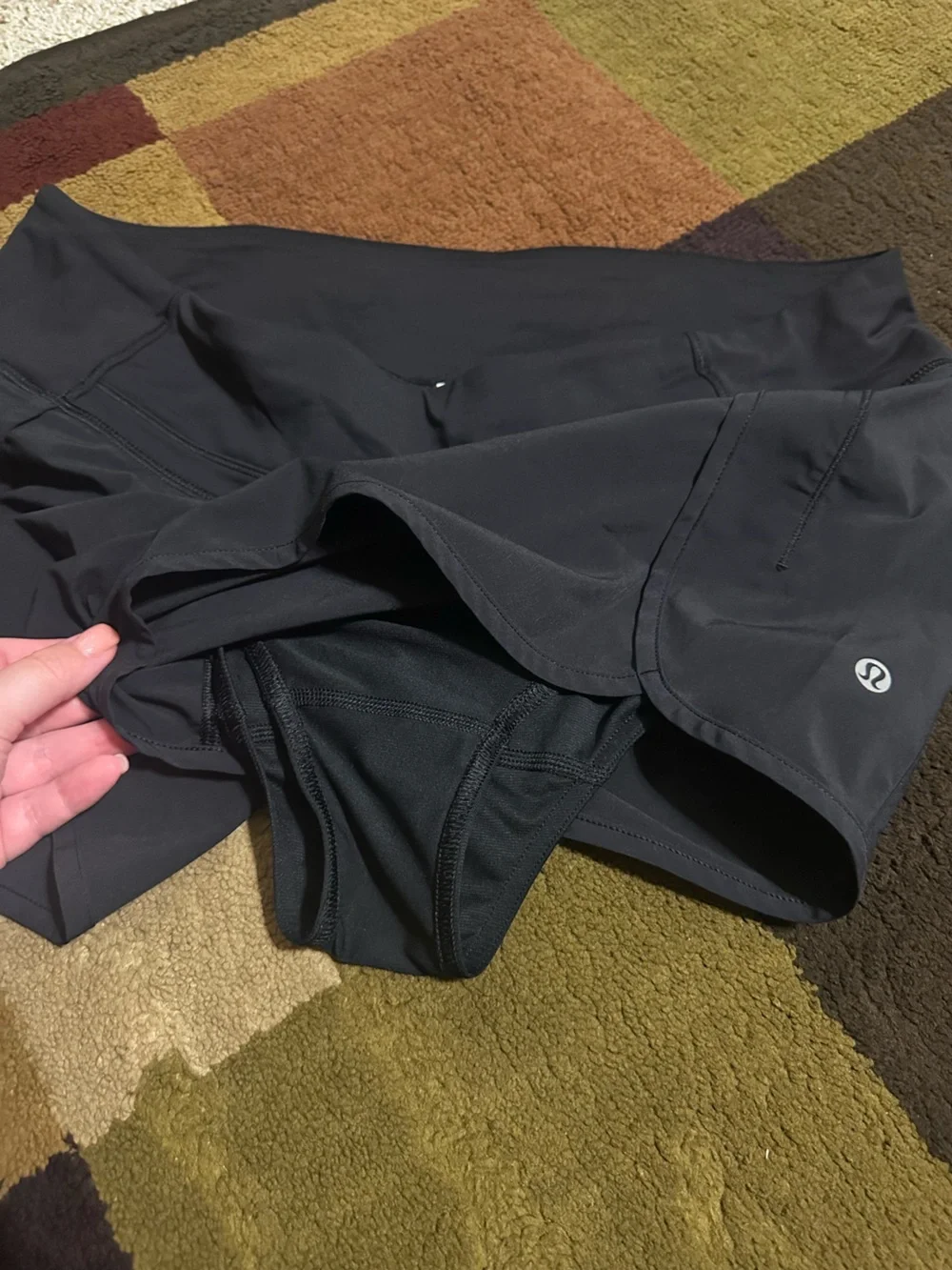 Lululemon Black Speed Up Shorts